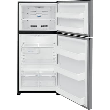 Frigidaire FFHT1835VS refrigerator open interior view