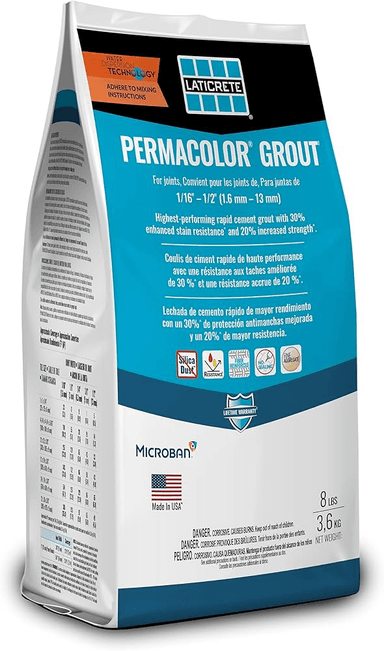 Permacolor grout 8 pound bag