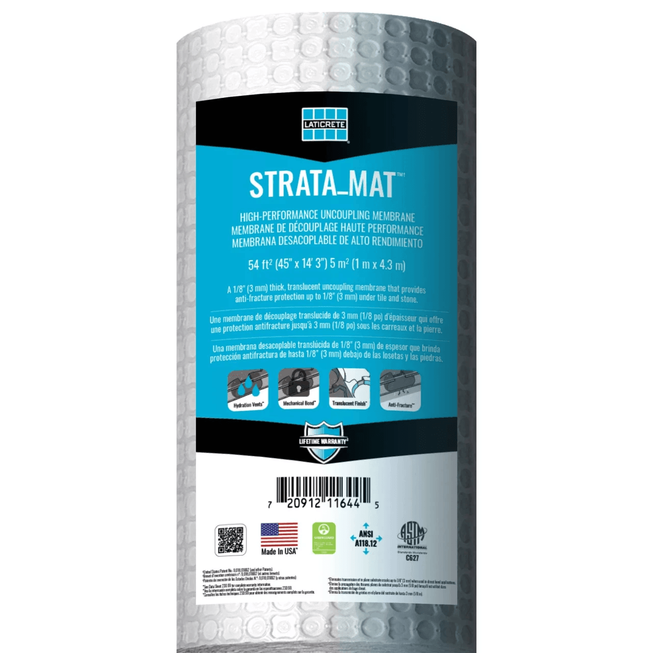 Strata Mat uncoupling membrane 54 square feet
