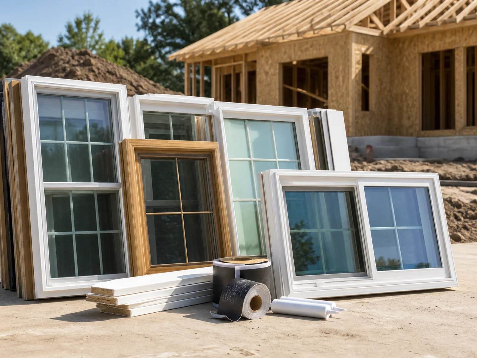 Residential windows and opening installation material