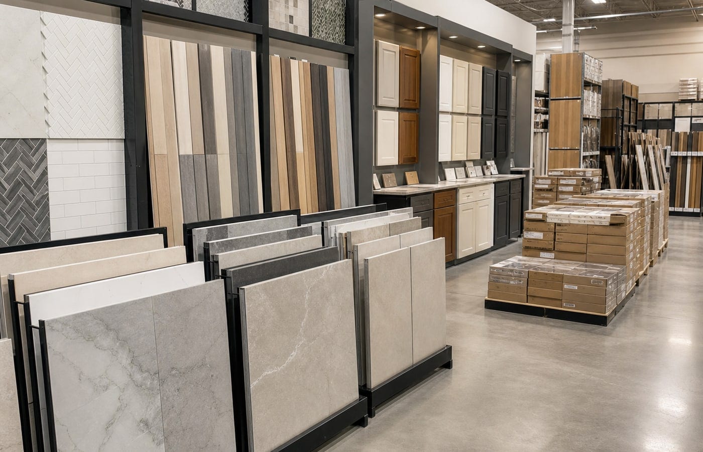 Contemporary residential cabinetry and finish samples